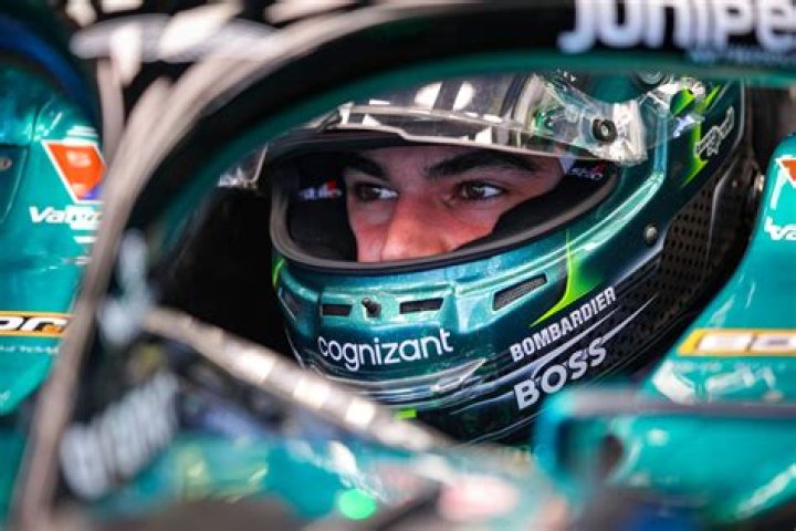 Formula One star Lance Stroll kisses girlfriend Sara Pagliaroli on date
